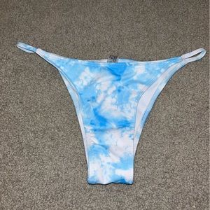 ty dye bikini bottom blue